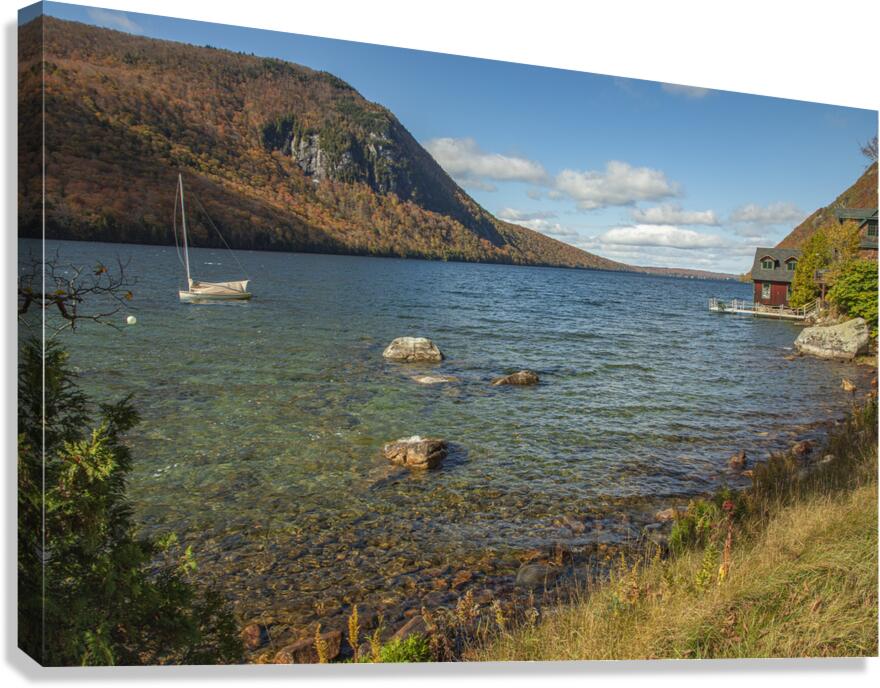 Autumn Galore at Lake Willoughby Canvas Print