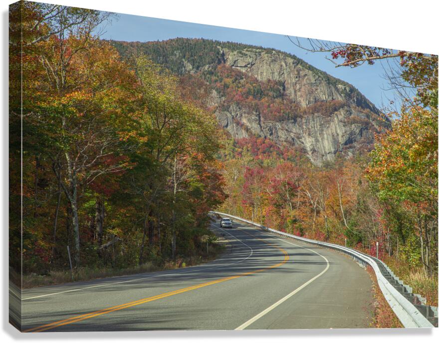 Crawford Notch Autumn Road Canvas Print