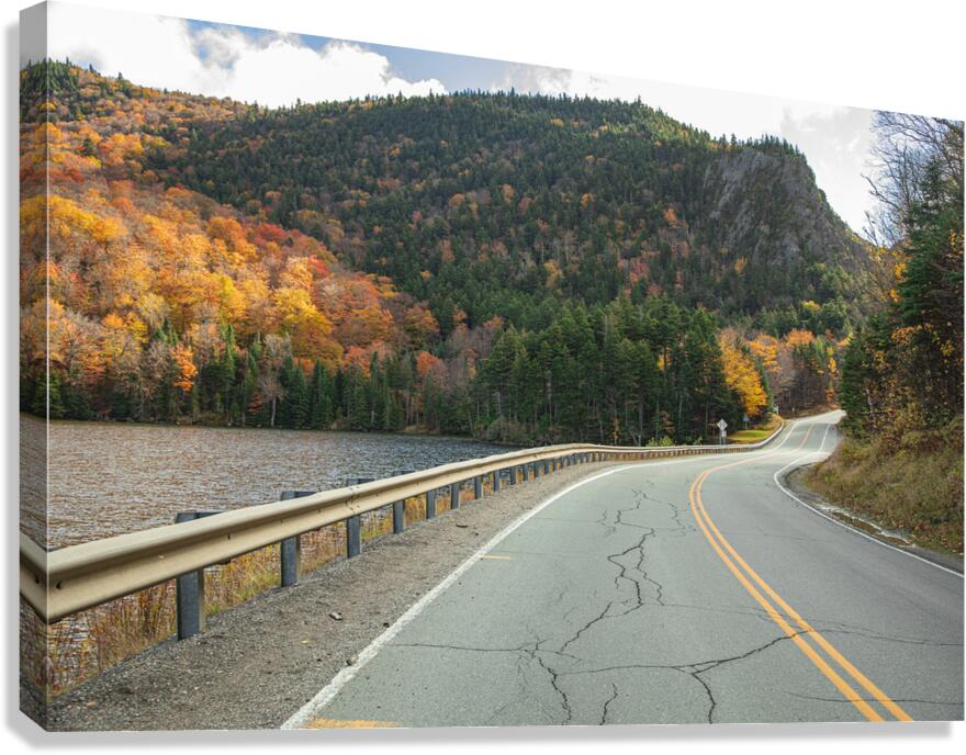 Dixville Autumn Scenic Road Canvas Print