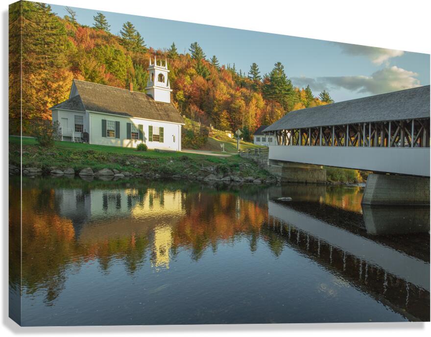 Stark Autumn  Reflections Canvas Print