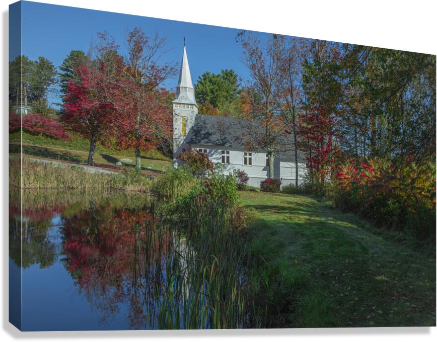 Sugar Hill Chapel Reflections Canvas Print