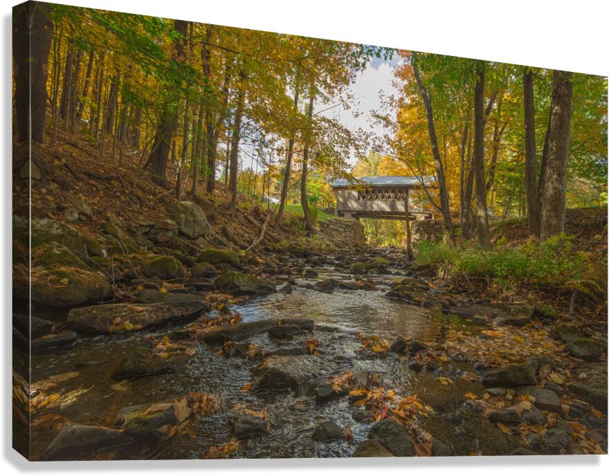 Autumn River Paradise Canvas Print