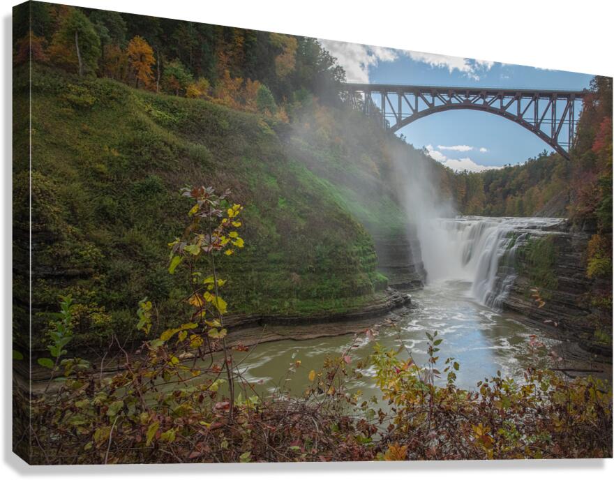 Autumn Wonderland at Upper Falls Canvas Print