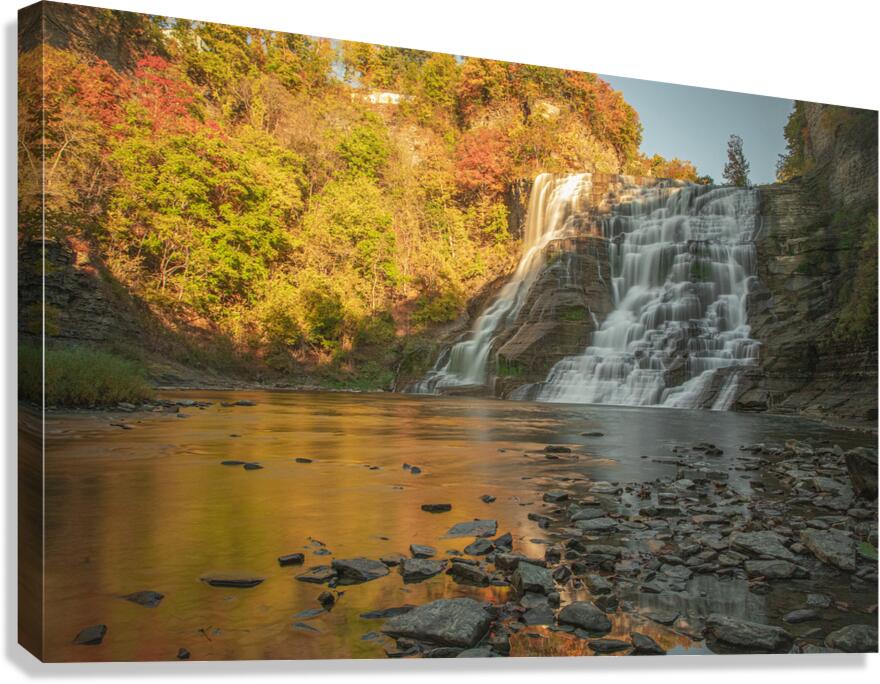 Autumn Paradise at Ithaca Falls Canvas Print