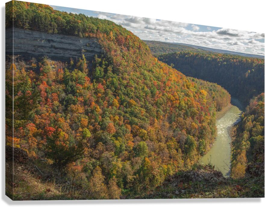 Archery Field Overlook in Autumn Glory Canvas Print
