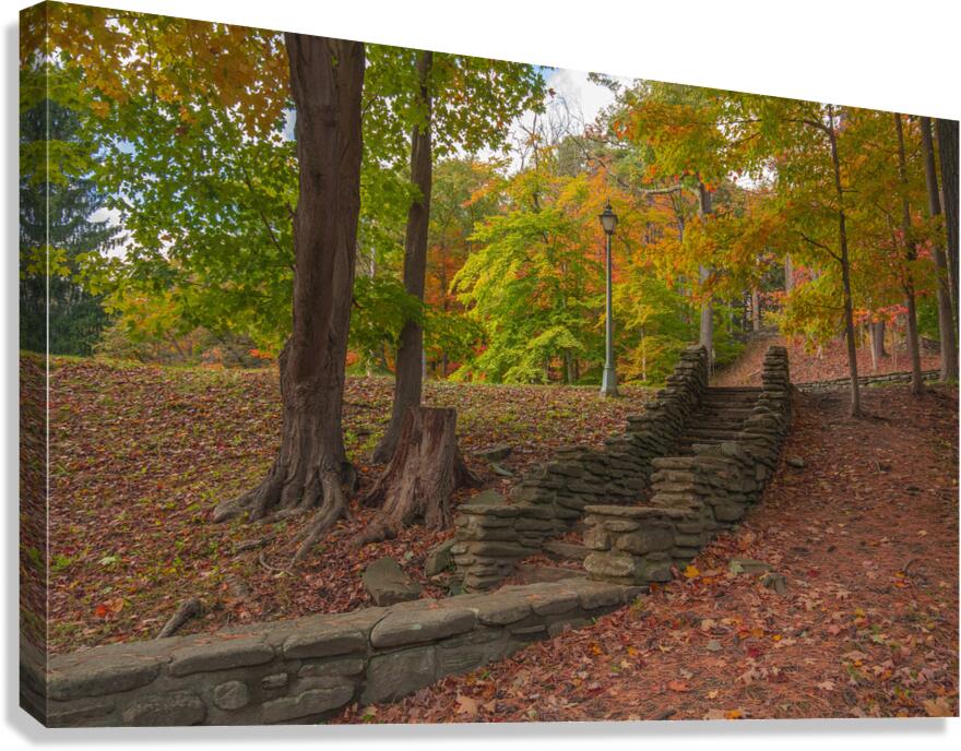 Letchworth Old Stone Walkway Canvas Print