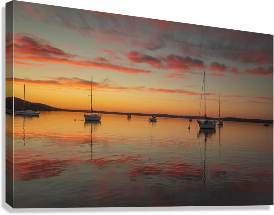 Sailing into the Summer Sunset  Canvas Print