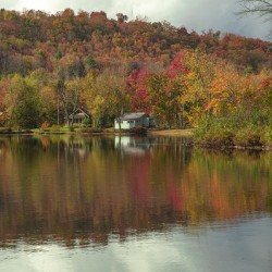 Classic Autumn Pond Beauty