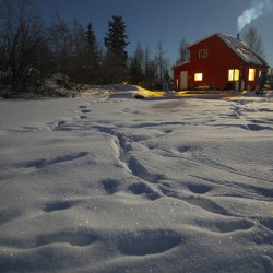 House boat Winter Sparkle