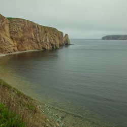 Foggy Seascape of Perce Rock