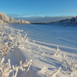 Frozen Hay River magic