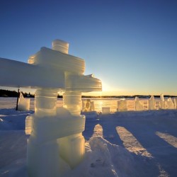 Snowking Winter inukshuk