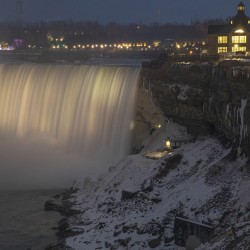 Niagara Horseshoe Falls Evening Glow