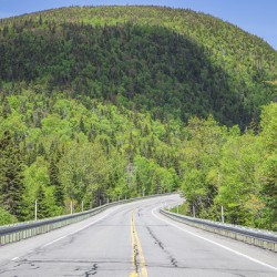 Mountain Road in Forillon National park
