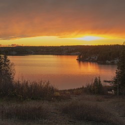 Jackfish Lake Fiery Skies