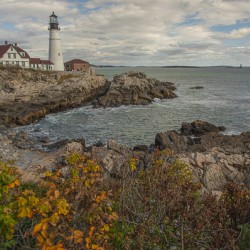 Portland Head light in Autumn