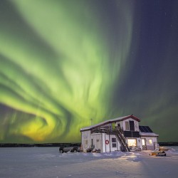 House Boat Aurora Explosion