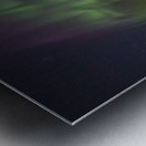 Aurora light pond reflections Metal print