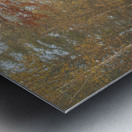 Foggy Morning Autumn Road Metal print