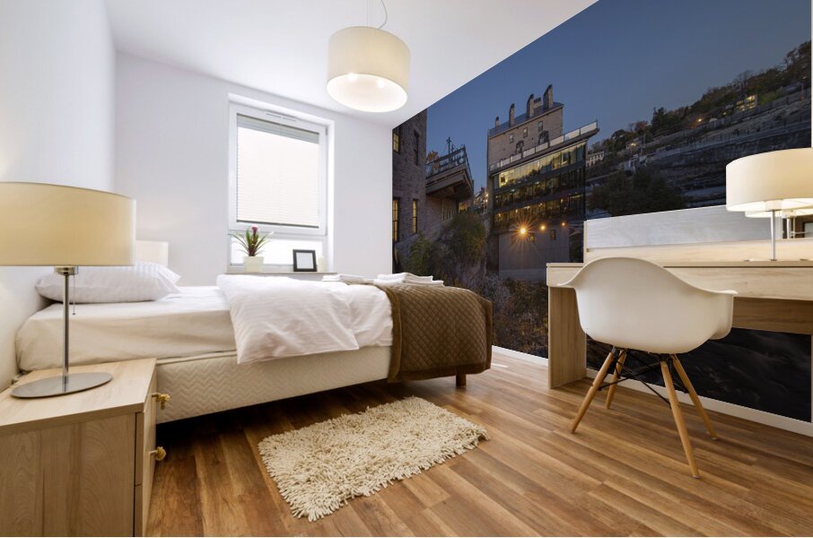 Elora Mill Evening glow Mural print