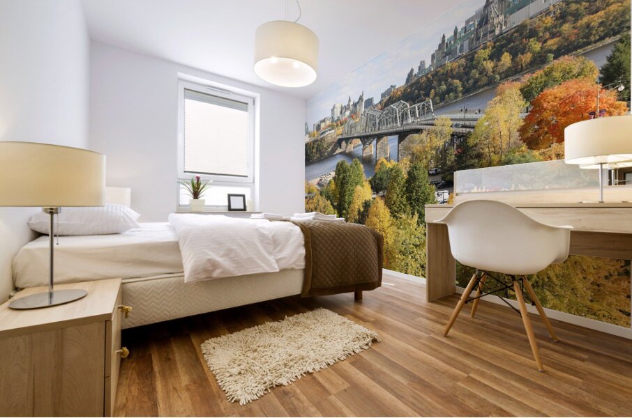 Autumn lookout of Ottawa   Gatineau Mural print