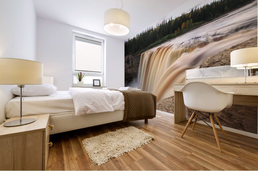 Next to Alexandra Falls -  Autumn Mural print