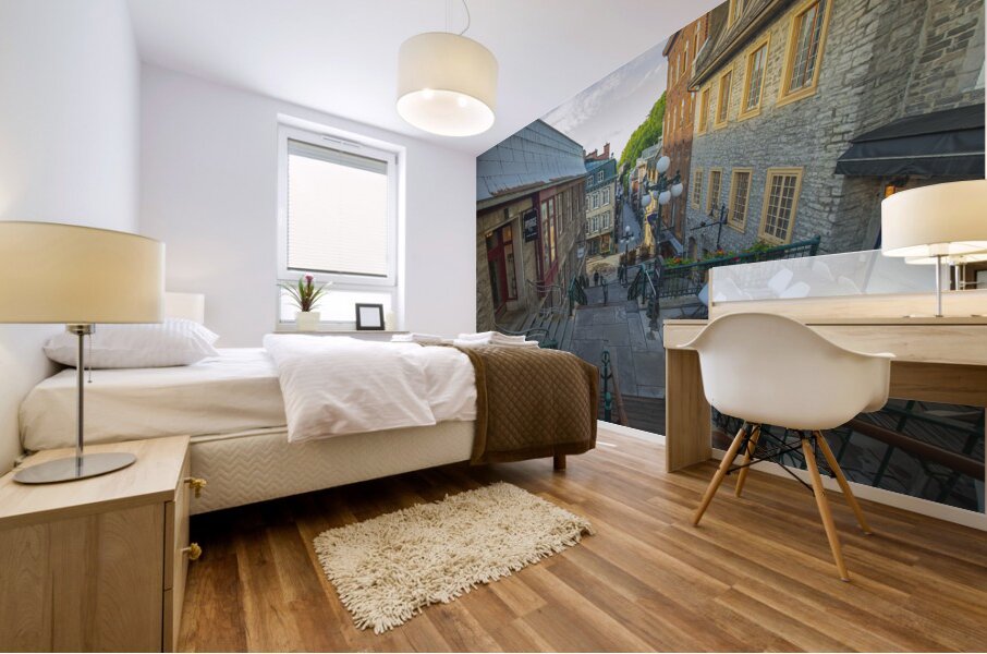 Rue Du Petit Champlain Mural print