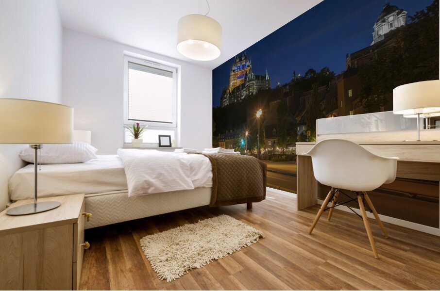 Chateau Frontenac Evening Glow Mural print