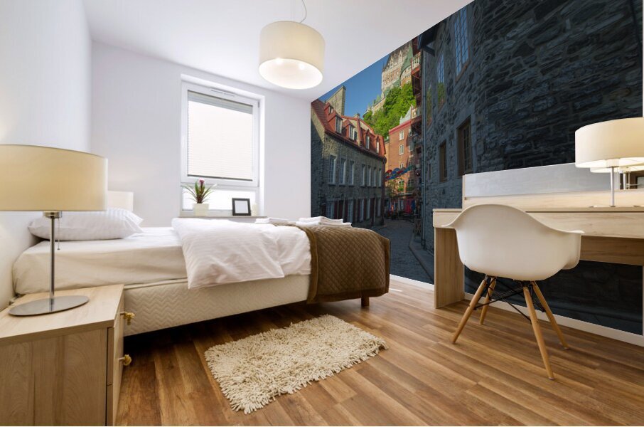 Sunrise at rue du Cul de Sac Mural print