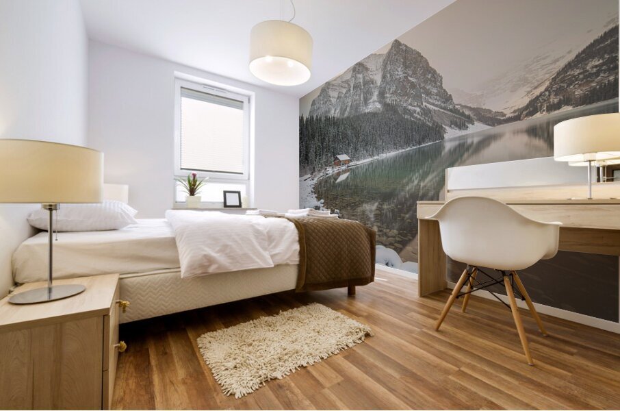Lake Louise Winter Reflections Mural print