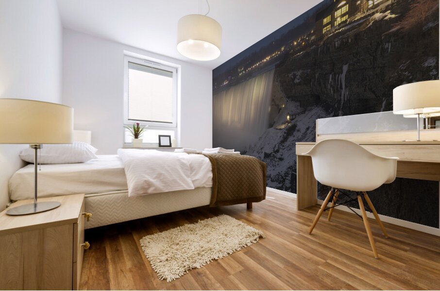 Niagara Horseshoe Falls Evening Glow Mural print