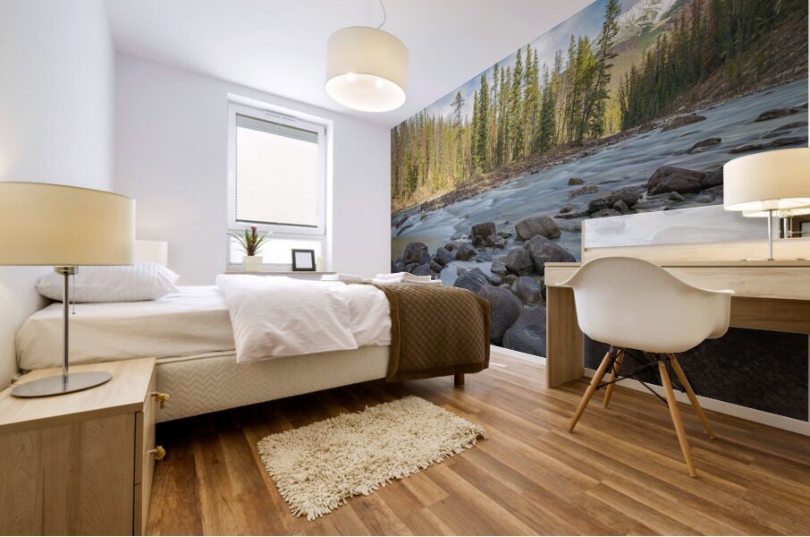 Sunwapta River Beauty Mural print