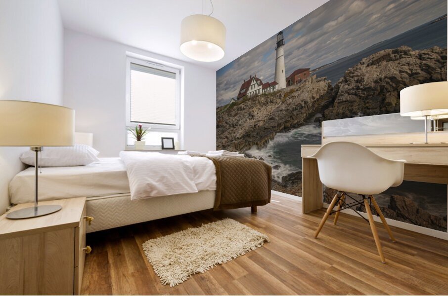 Portland Maine Head light Mural print