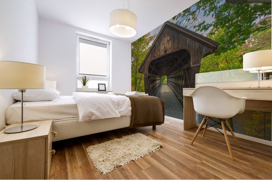 Henniker Covered Bridge Mural print