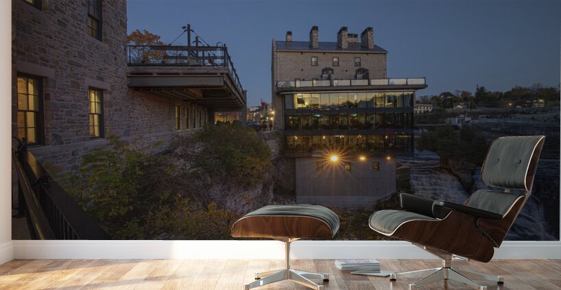 Elora Mill Evening glow Wall Murals