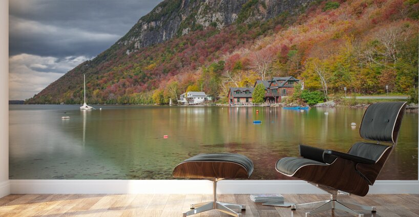 Lake Willoughby Fall Reflection Galore Wall Murals