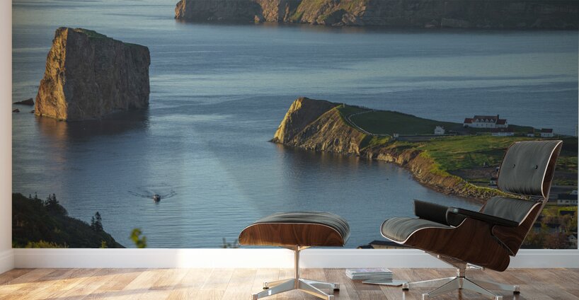 Sunrise overlook of Perce Rock Wall Murals