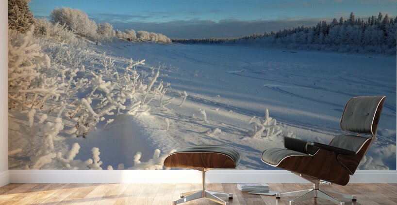 Frozen Hay River magic Wall Murals