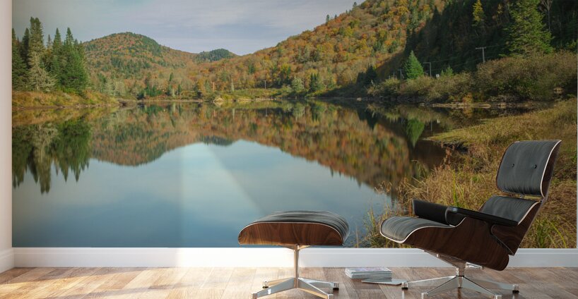 Jacques Cartier Fall reflections Wall Murals