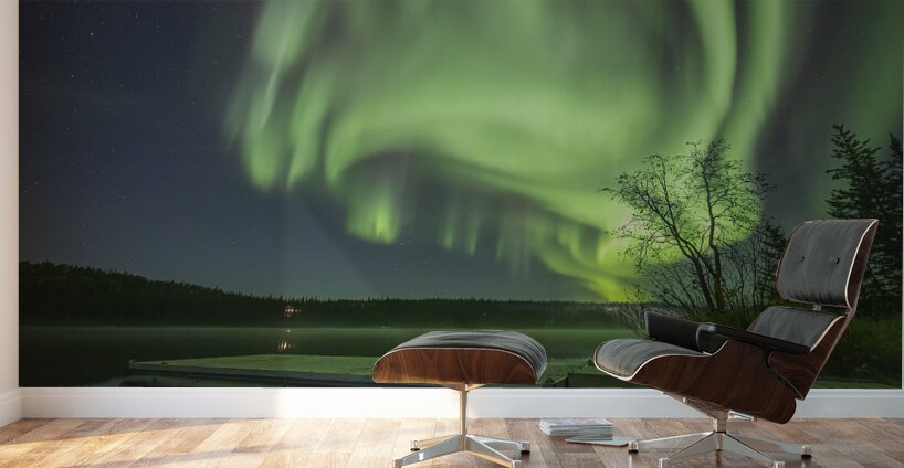 Madeline Lake Aurora Grandeur Wall Murals