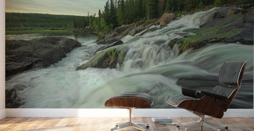 Rampart Falls Summer flow Wall Murals