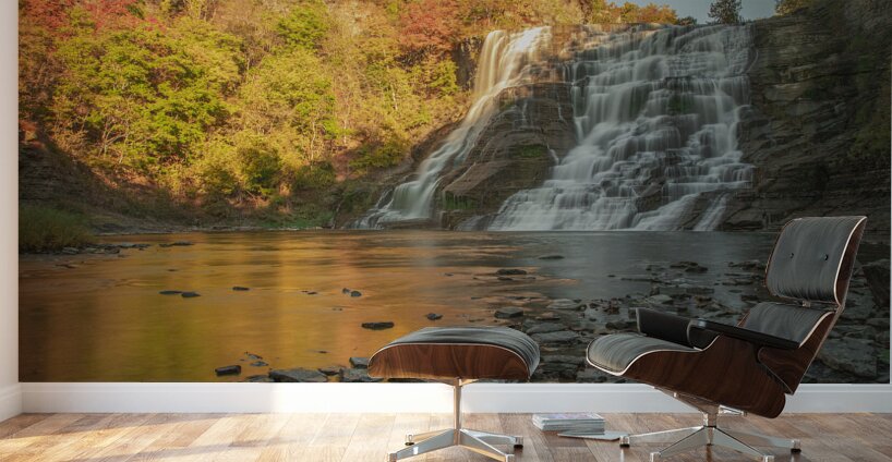 Autumn Paradise at Ithaca Falls Wall Murals