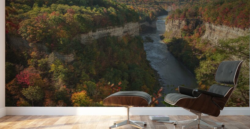 Inspiration Point Overlook Autumn Magic Wall Murals