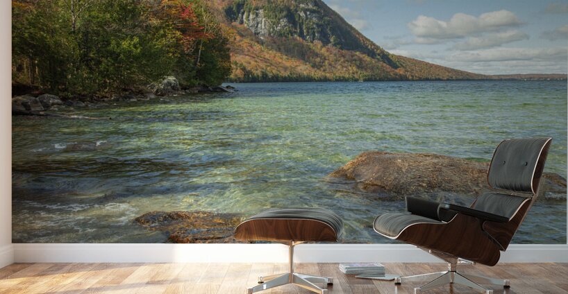 Lake Willoughby Autumn Crystal Waters Wall Murals