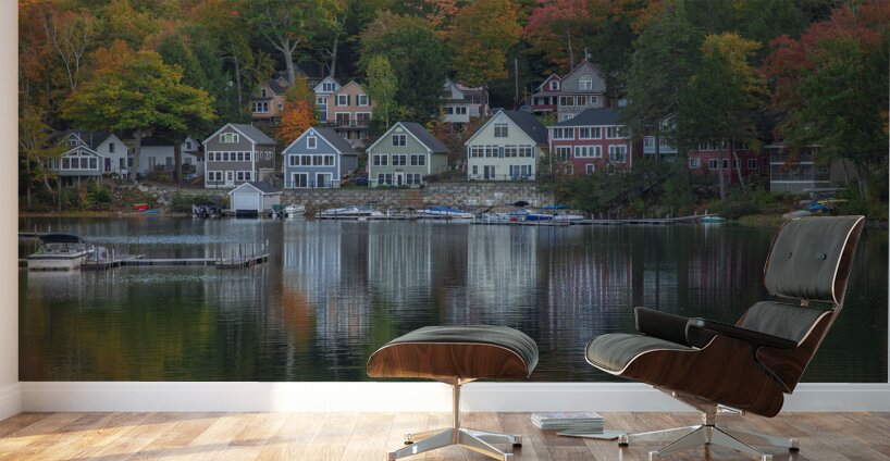 Alton Bay Autumn Reflections  Wall Murals