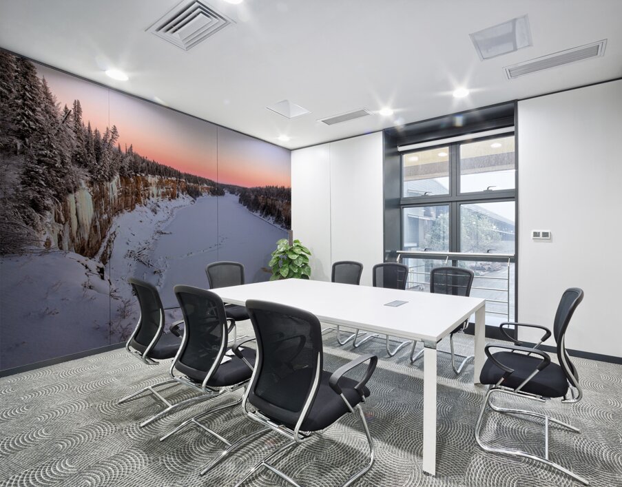 Cotton Candy Winter Gorge Wall Printing