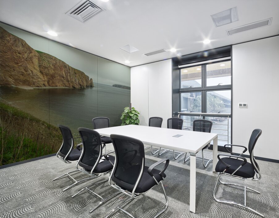 Foggy Seascape of Perce Rock Wall Printing