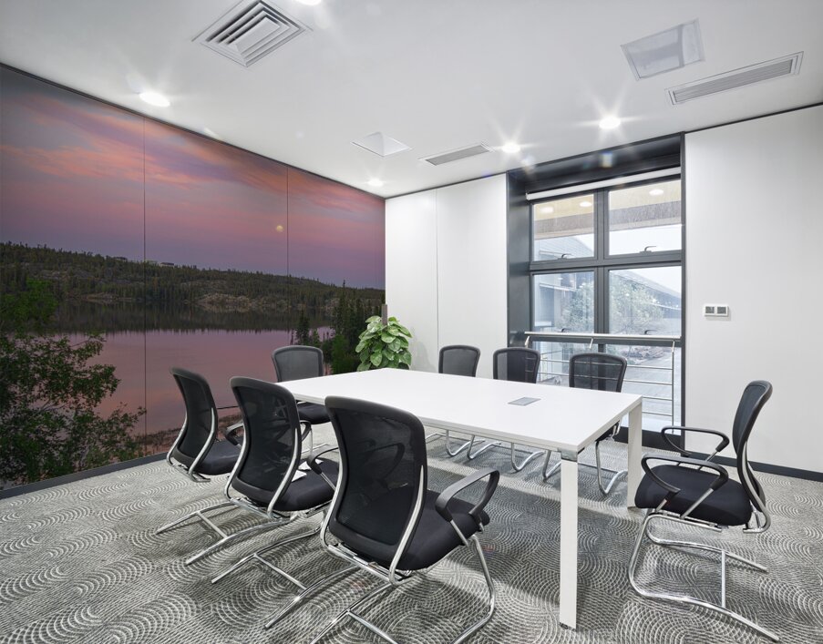 Cotton Candy skies at Jackfish Lake Wall Printing