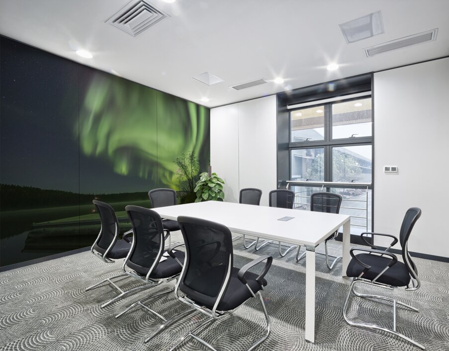 Madeline Lake Aurora Grandeur Wall Printing