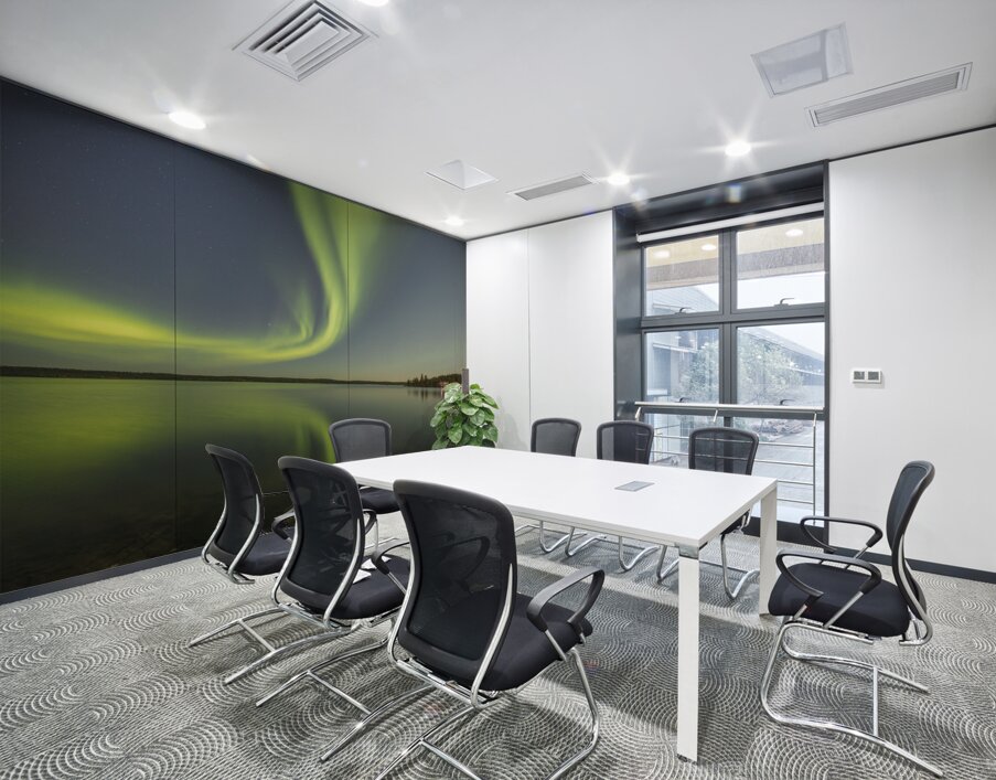 Yellowknife Aurora Reflections Wall Printing